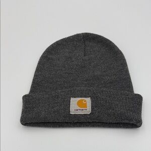 Classic Carhartt Charcoal Knit Cuffed Beanie
